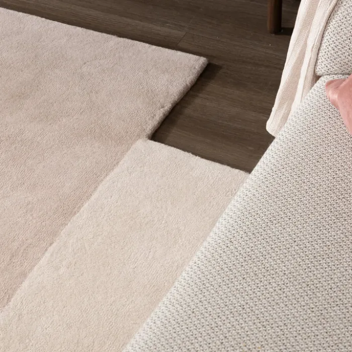 Wollteppich Abstrakt - Jules Creme Taupe