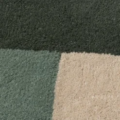 Wollteppich Abstrakt - Jules Creme Grün