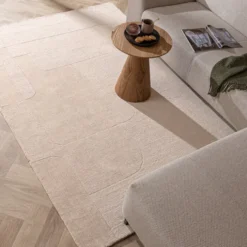 Wollteppich - Giselle Abstrakt Beige