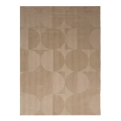 Wollteppich - Giselle Circles Beige