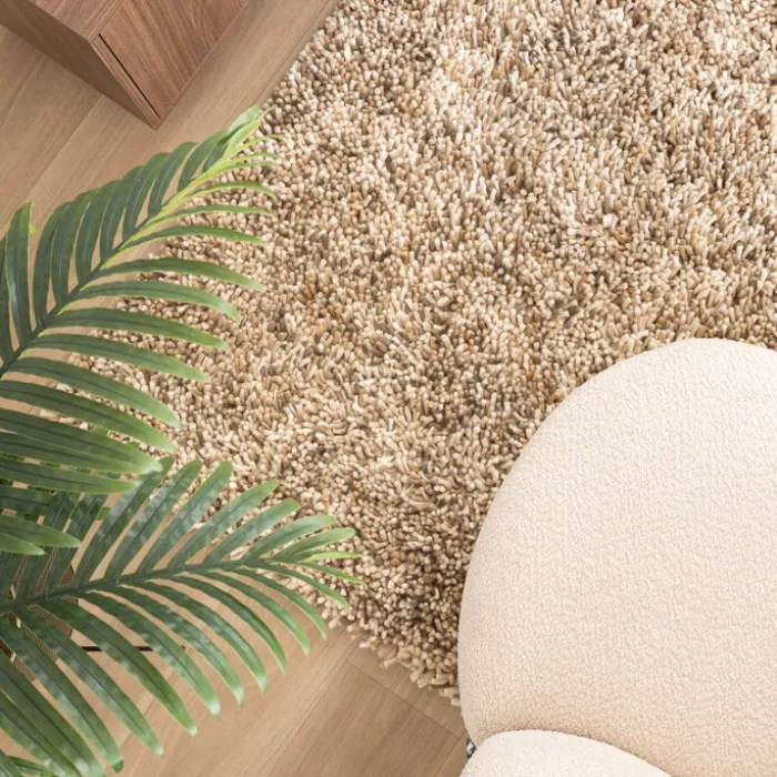 Wollteppich Hochflor - Elin Beige