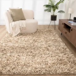 Wollteppich Hochflor - Elin Beige