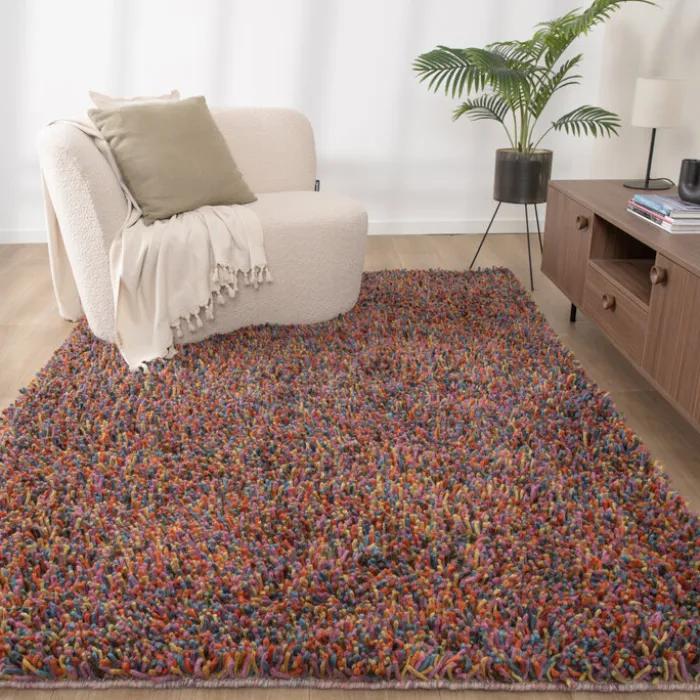 Wollteppich Hochflor - Elin Bunt