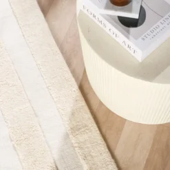 Wollteppich - Judith Border Creme