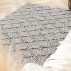 Wollteppich - Knit Grau