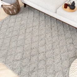 Wollteppich - Knit Grau