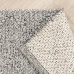 Wollteppich - Knit Grau