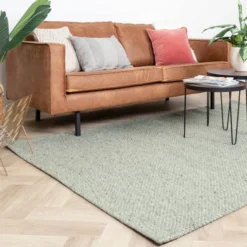 Wollteppich - Melange Mint
