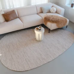 Wollteppich Organisch - Bliss Beige Meliert