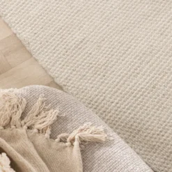 Wollteppich Organisch - Bliss Creme Weiß