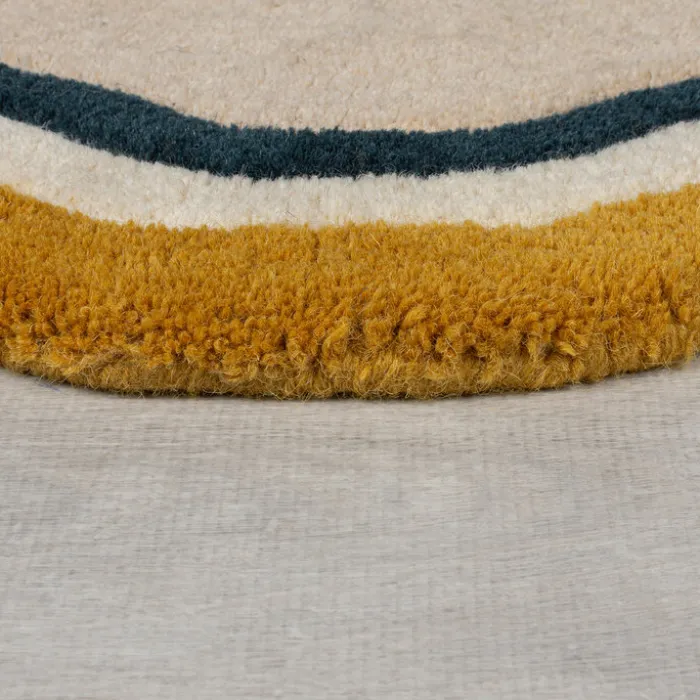 Wollteppich Organisch - Leo Beige Bunt