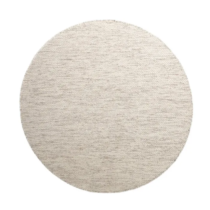Wollteppich Rund- Bliss Beige Meliert