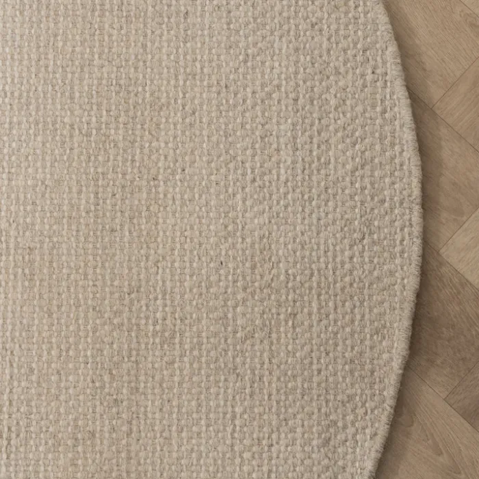 Wollteppich Rund - Bliss Creme Weiß