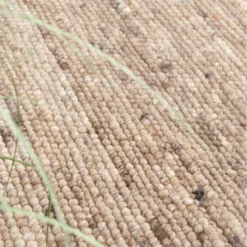 Wollteppich Rund - Feline Taupe Meliert