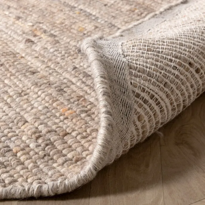 Wollteppich Rund - Feline Taupe Meliert