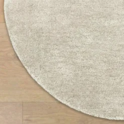 Wollteppich rund - Leone Creme