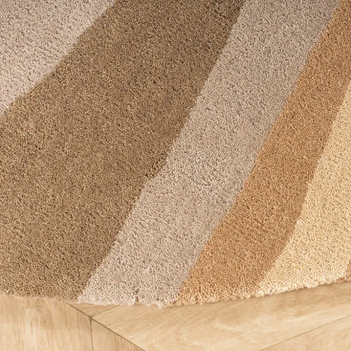 Wollteppich Rund - Liora Beige