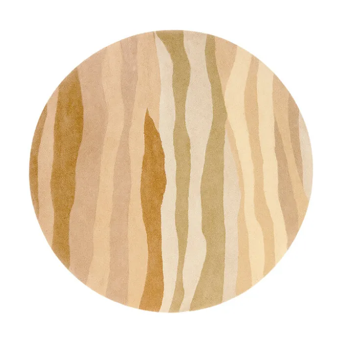Wollteppich Rund - Liora Beige