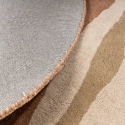 Wollteppich Rund - Liora Beige
