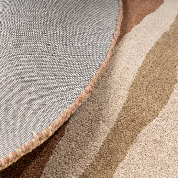 Wollteppich Rund - Liora Beige