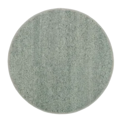Wollteppich Rund - Twist Grün