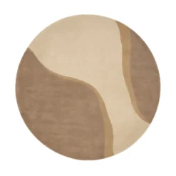 Wollteppich Rund - Vienna Beige