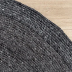 Wollteppich Rund - Wise Anthrazit 614