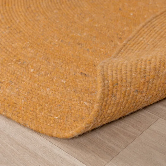 Wollteppich Rund - Wise Gelb Orange 378
