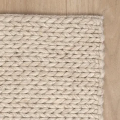 Wollteppich - Twist Beige