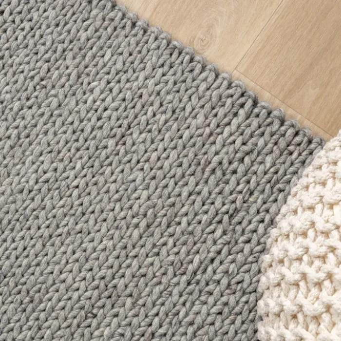 Wollteppich - Twist Grau