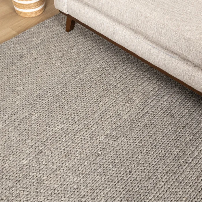 Wollteppich - Twist Grau
