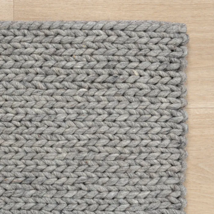 Wollteppich - Twist Grau