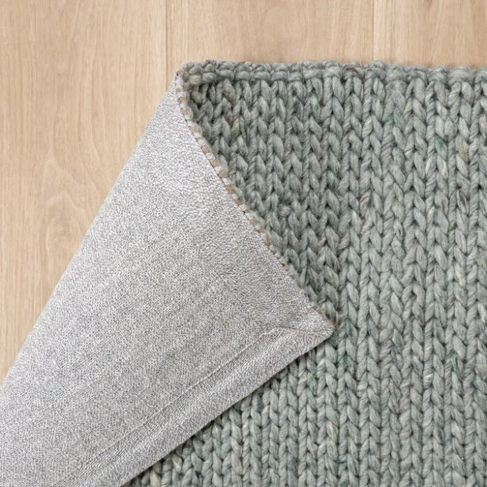 Wollteppich - Twist Grün