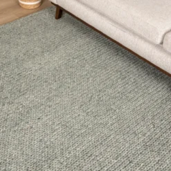 Wollteppich - Twist Grün