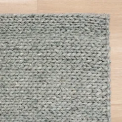 Wollteppich - Twist Grün