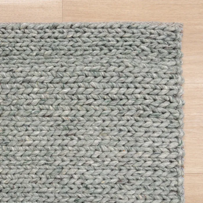 Wollteppich - Twist Grün