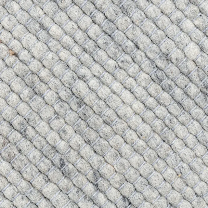 Wollteppich - Wise Grau Weiß 609