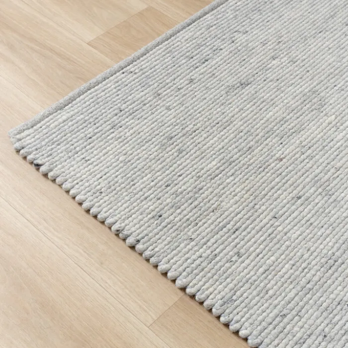 Wollteppich - Wise Grau Weiß 609